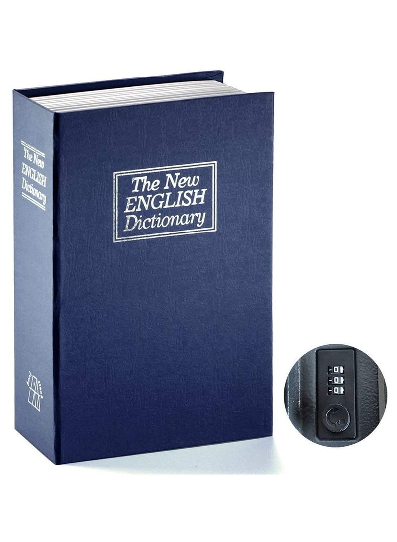 Locked Safe Box Looks Like Real English Dictionary Book Strong Steel Plate Cardboard Cover Concealed on Bookshelf for Hiding Cash Jewelry Watches Credit Card - Image 2