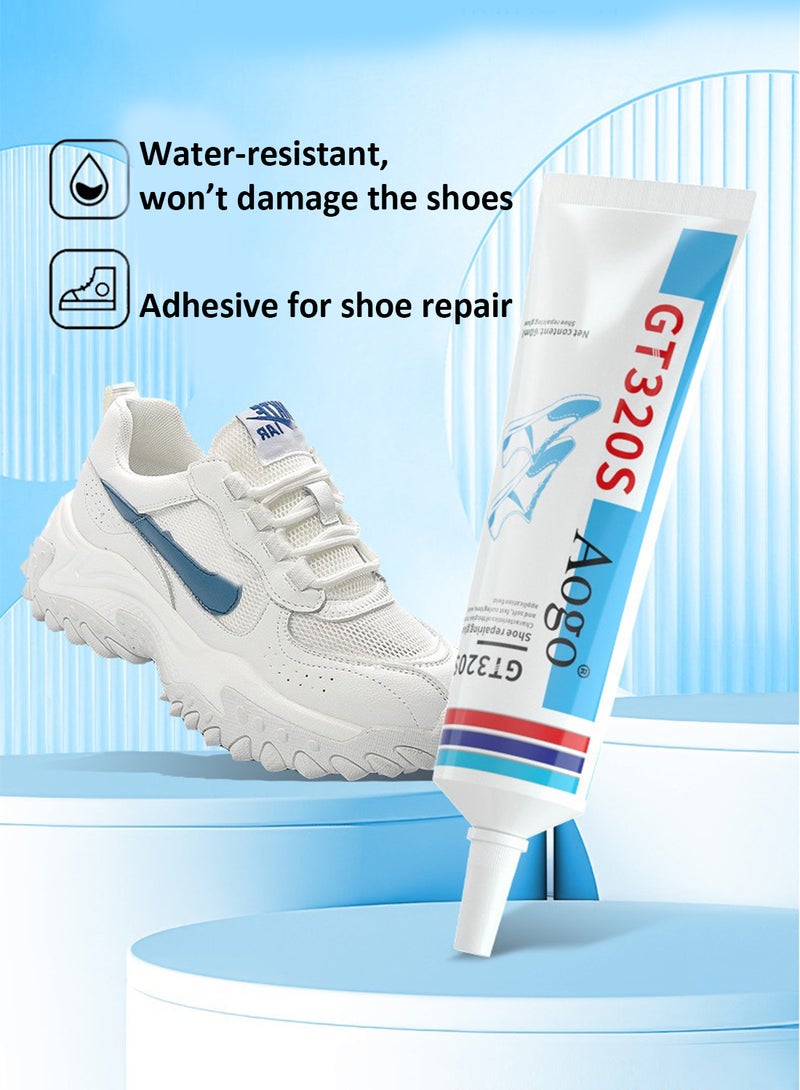 AOGO Shoe Repairing Glue, Clear Waterproof Shoe Repair Glue with Precision Tip for Sport Shoes, Boots, Leather 60ml  - Image 3