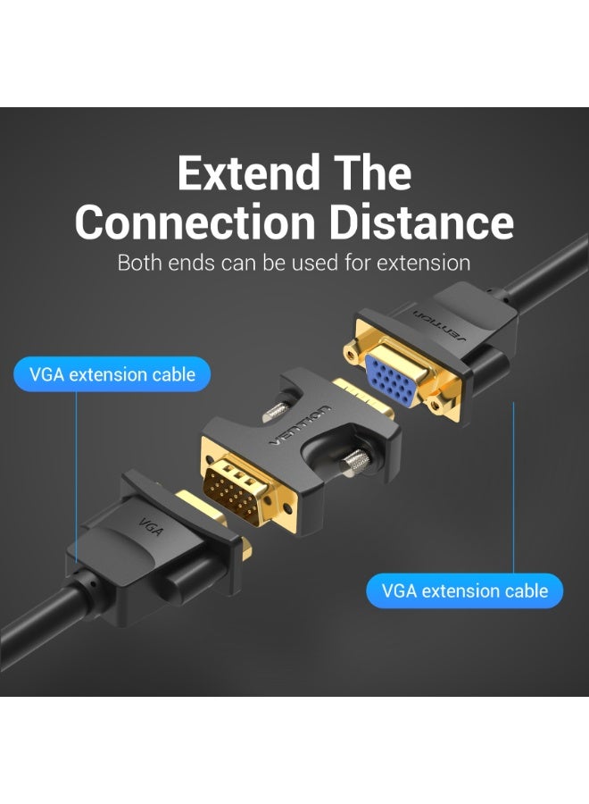 VENTION VGA Male to Male Adapter Black Model # DDEB0 - Image 4