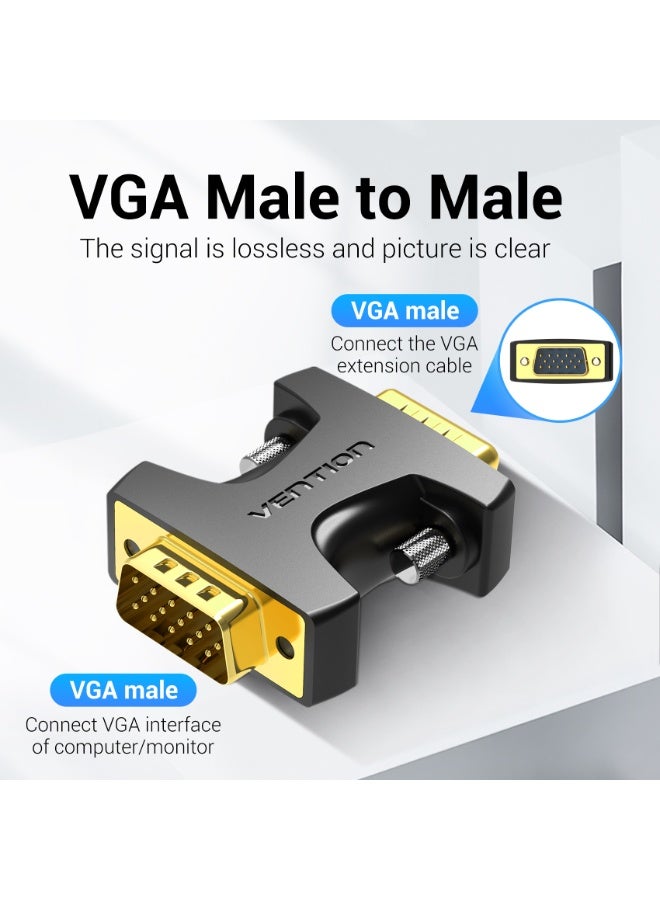 VENTION VGA Male to Male Adapter Black Model # DDEB0 - Image 3