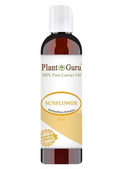 Sunflower Oil 4 oz Cold Pressed Carrier 100% Pure Natural For Skin, Body, Face, and Hair Growth Moisturizer. Great For Creams, Lotions, Lip balm and Soap Making