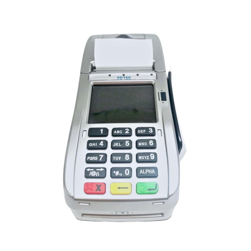 محطة بطاقة الائتمان FD150 EMV CTLS من فيرست داتا مع كارلتون 500