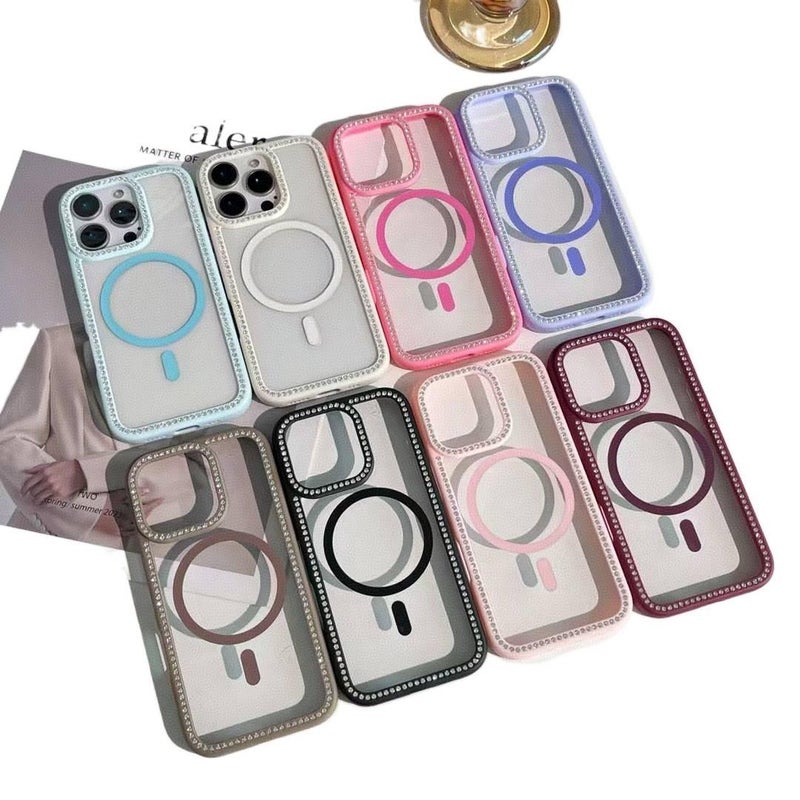 MS Acrylic MagSafe Case for iPhone 13 with Candy Color and Strong Magnetic plus Shockproof plus Scratch Resistant plus Drop Protection in White - Image 3