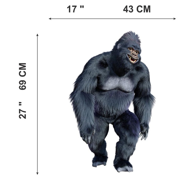 Merical Gorilla Size 69 X 43Cms Wall Stickers for Home Hall Bedroom Kitchen and Living Room - Image 5