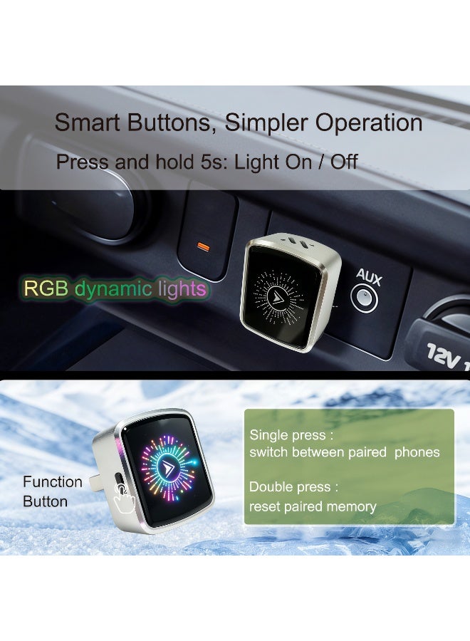 2026 جديد، محول CarPlay اللاسلكي - إصدار ميني، من السلكي إلى اللاسلكي للسيارات الأصلية. محول ثنائي الوضع للسلكي CarPlay/أندرويد أوتو، يعمل مباشرة بدون إعدادات، تحديث لاسلكي (FOTA) للهواتف Apple iPhone iOS 12 وأندرويد 11 فما فوق. - Image 4