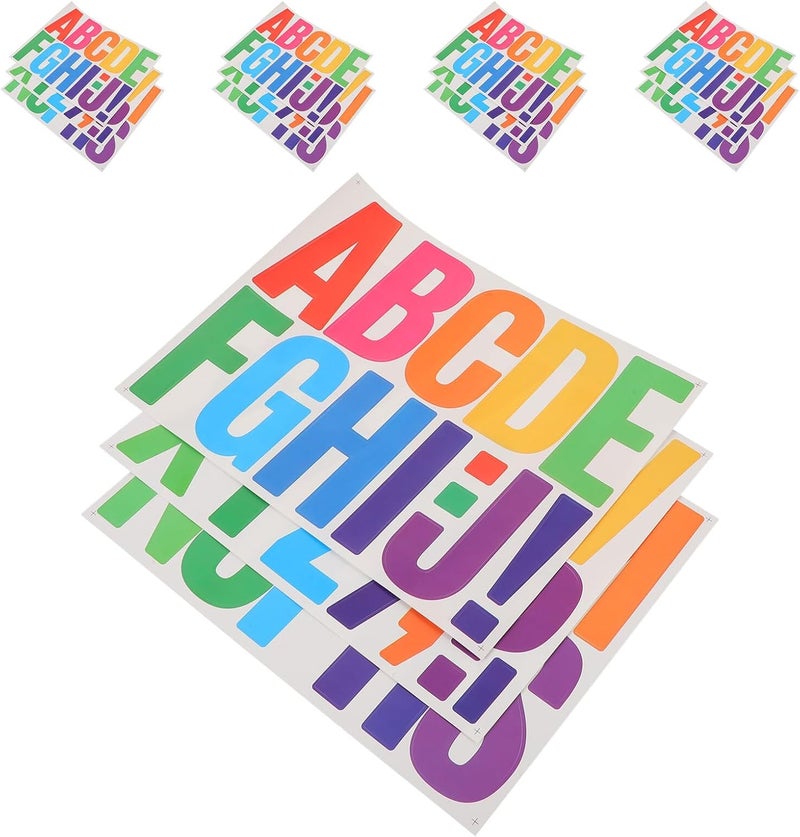 Salt resistant coating Abaodam Colorful Waterproof Alphabet Letter Stickers 3-inch Self-Adhesive Sticky Letters for Bulletin Board Classroom Poster Mailbox Craft Decoration, 5 Sets with 15 Sheets Global upgraded practical design Wide range usage design General standard compliant quality Natural tone color options Balanced weight All-item matching trendy build Systematic nationwide ship Backup reserve local stock Continuous warehouse supply Growing order stock support Secure equipped warehouse Varied size selections Natural material All choice modern design Globally trusted quality Market diverse application fit Tiered purchase options Climate adapted delivery plan Multi-market varied design options Integrated practical design Desert area eligible deliver Cost effective fine quality Simple multi-feature practical build All condition resistant crafted quality - Image 1