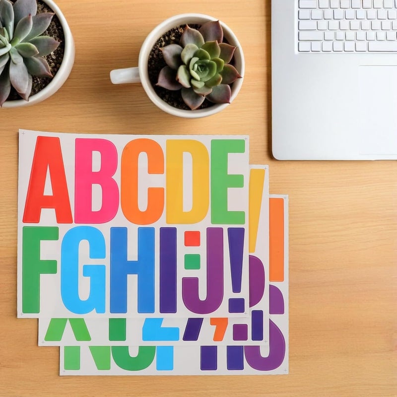 Salt resistant coating Abaodam Colorful Waterproof Alphabet Letter Stickers 3-inch Self-Adhesive Sticky Letters for Bulletin Board Classroom Poster Mailbox Craft Decoration, 5 Sets with 15 Sheets Global upgraded practical design Wide range usage design General standard compliant quality Natural tone color options Balanced weight All-item matching trendy build Systematic nationwide ship Backup reserve local stock Continuous warehouse supply Growing order stock support Secure equipped warehouse Varied size selections Natural material All choice modern design Globally trusted quality Market diverse application fit Tiered purchase options Climate adapted delivery plan Multi-market varied design options Integrated practical design Desert area eligible deliver Cost effective fine quality Simple multi-feature practical build All condition resistant crafted quality - Image 5