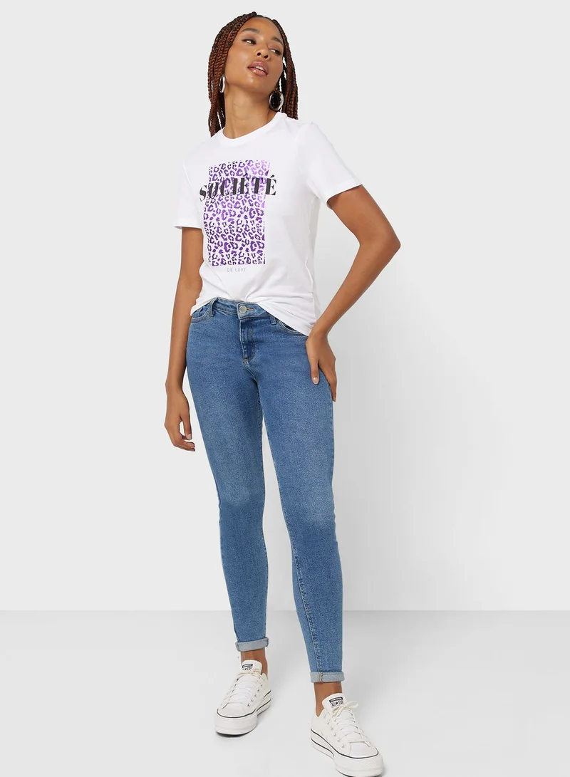 ONLY Graphic Crew Neck T-Shirt