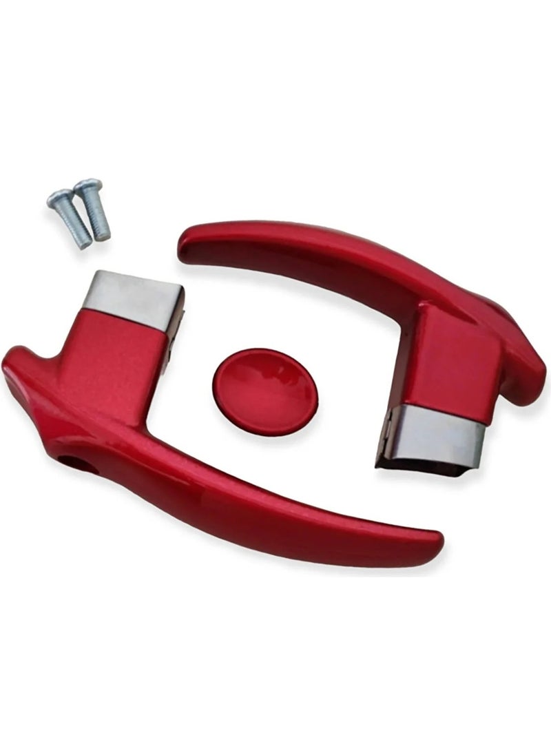 Red Teapot Handle Set (Front-Top Screw Inlet) Teapot Handle