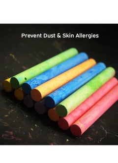 DOMS 10-Piece Dustless Chalk Multicolour  - Image 4