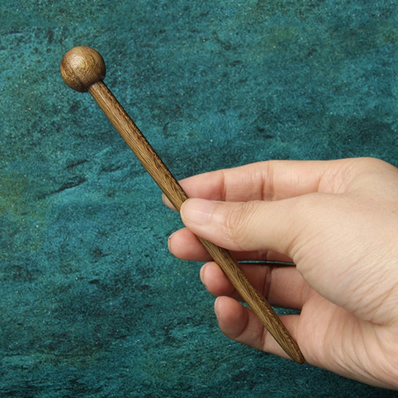 Wood Hair Sticks for Women Green Sandalwood Hair Chopsticks Traditional Chinese Hairpin for Bun Styling - Image 4
