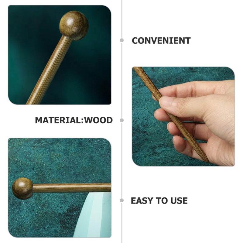 Wood Hair Sticks for Women Green Sandalwood Hair Chopsticks Traditional Chinese Hairpin for Bun Styling - Image 3