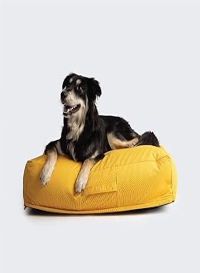 Ariika billy pet bed 90w x 60d x 15h yellow suitable for dogs & cats - material outdoor fabric water repelent
