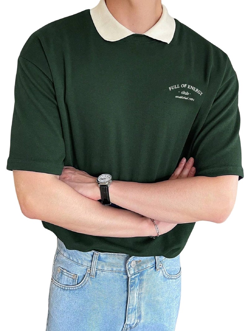 Lymio T-Shirt || Men for T Shirt (T-54-57) (in, Alpha, XL, Green) - Image 5