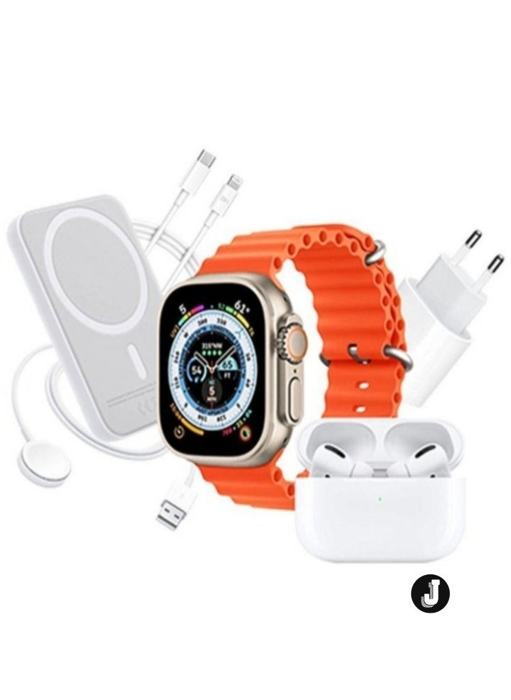 JAJEEK "2024 X8 8-in-1 Mobile Phone Accessories and Smartwatch Set – Comprehensive Bundle for Ultimate Convenience & Style" - Image 1
