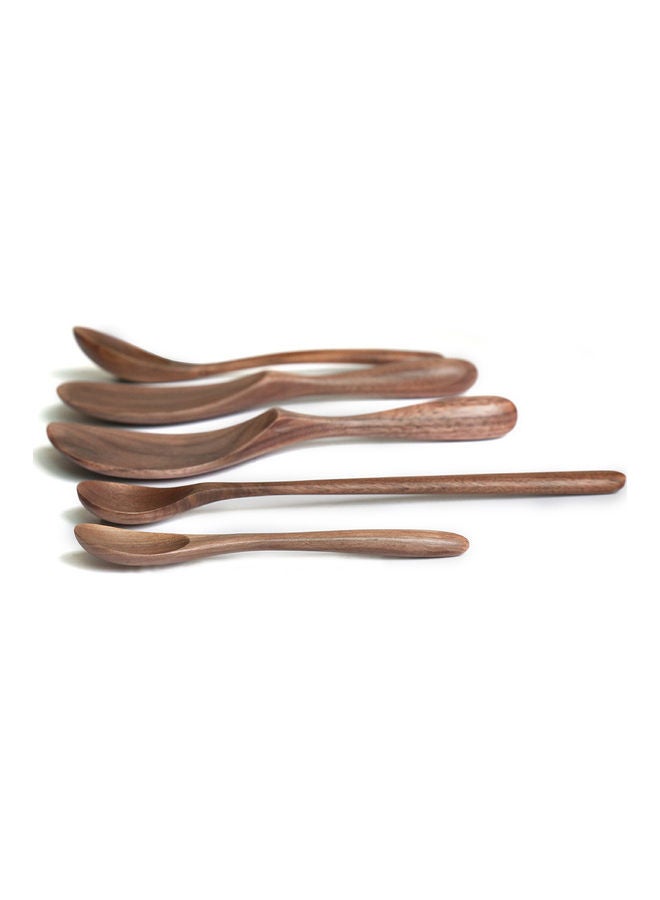 Black Walnut Wooden Spoon Tableware Honey Coffee Soup Spoon Brown 20*20*20cm  - Image 4