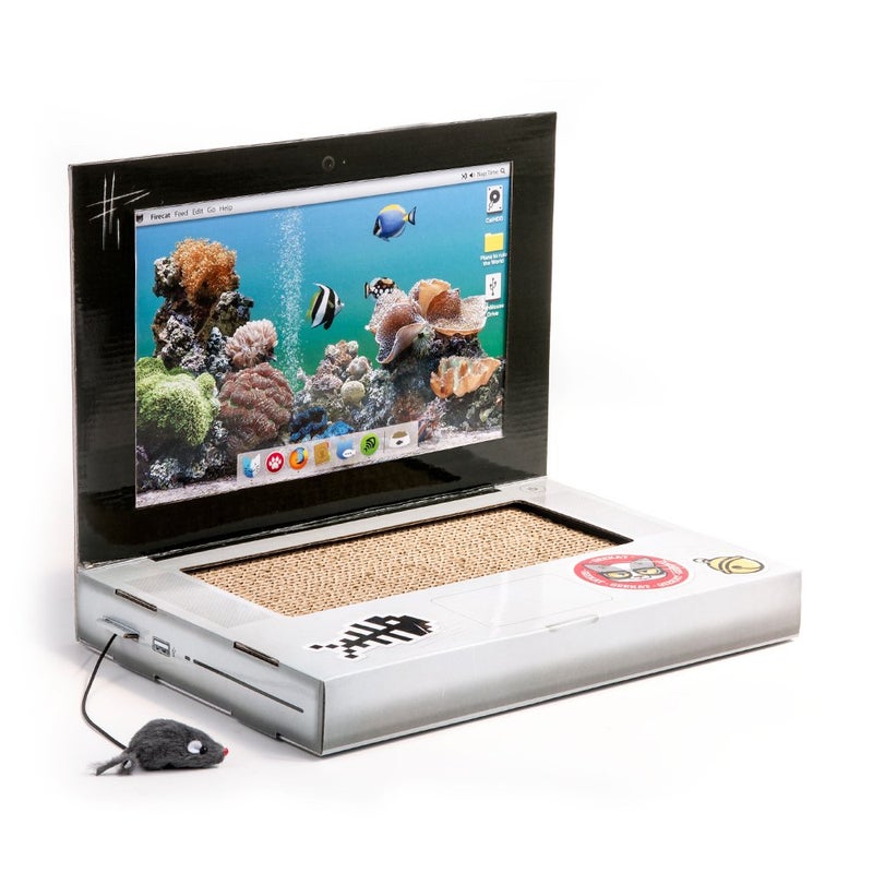 Suck UK | Cat Laptop | Cat Scratching Board | Cardboard Scratchers | Scratch Pad & Kitten Scratching Mat | Funny Furniture | Interactive Toy & Kitten Toys Gifts Cats - Image 2