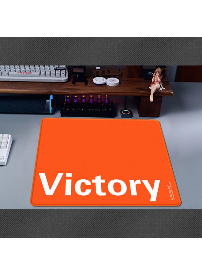 Lesailes Feidun Gaming Mouse Pad Fps Smooth Microfiber Woven Computer Desk Mat Carbon Fiber Texture Qck Heavy Chijian Craftsman Zero Fire Red Orange 480x400x4 - Image 5