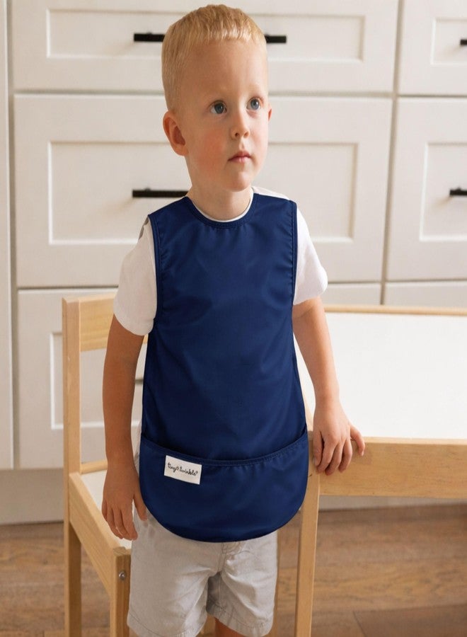 Tiny Twinkle Unisex Baby Mess-Proof BibBib, Grey, Indigo, 6-24M - Image 4