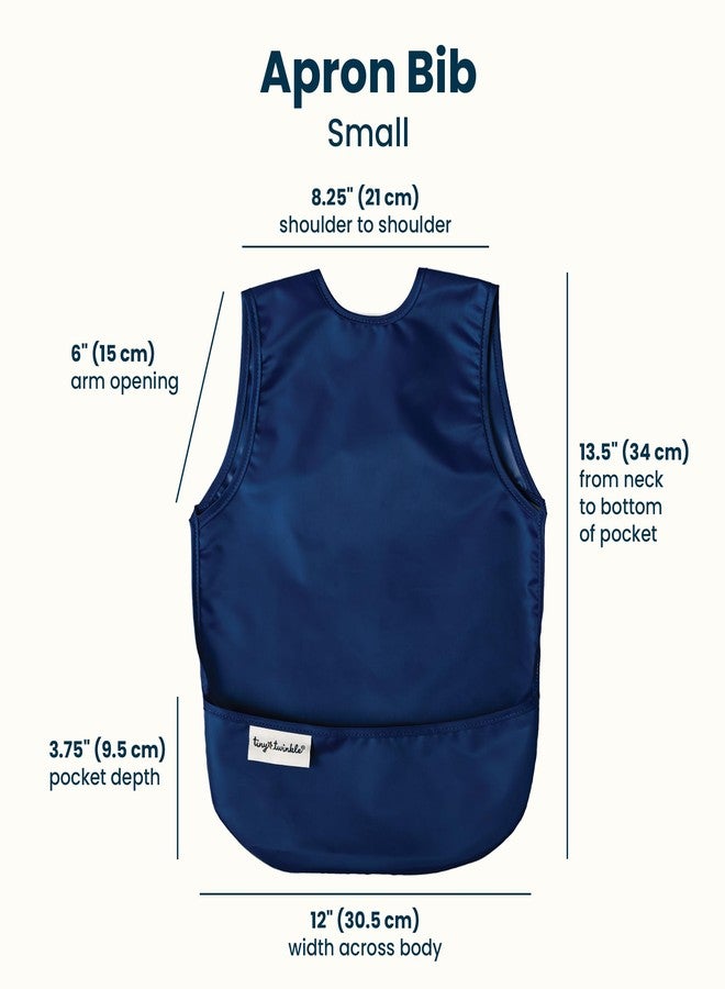 Tiny Twinkle Unisex Baby Mess-Proof BibBib, Grey, Indigo, 6-24M - Image 3