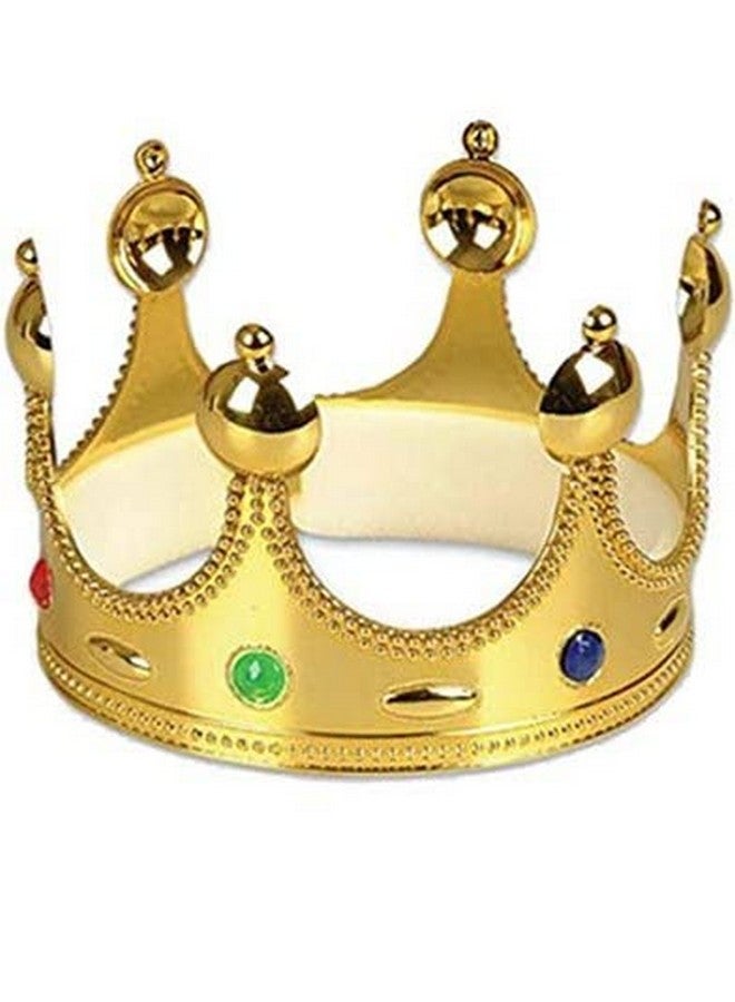 رويالز زينة حفلات أعياد الميلاد الملكية (تاج الملك) | تاج عيد ميلاد الملك الذهبي | تاج الملك الذهبي | تاج الحفلات | هدايا الحفلات | - Image 1