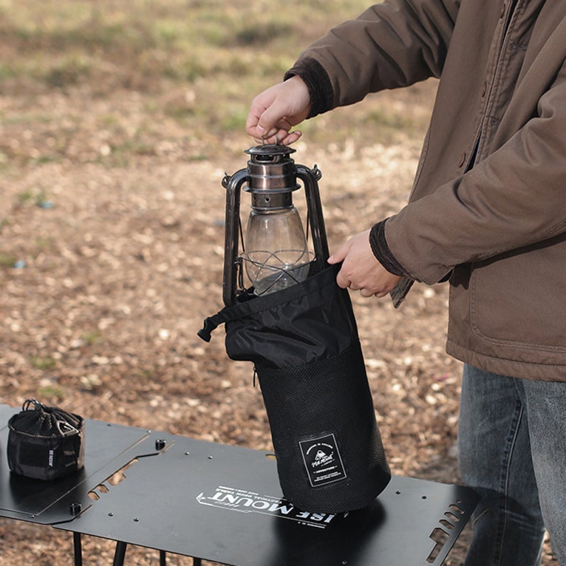 ISE MOUNT Mesh Drawstring Storage Pouch: Large Capacity, Anti-crash Thickened Mesh Fabric, Side Zipper Access - Storage Bag for Camping, Travel And Daily Use - Image 2