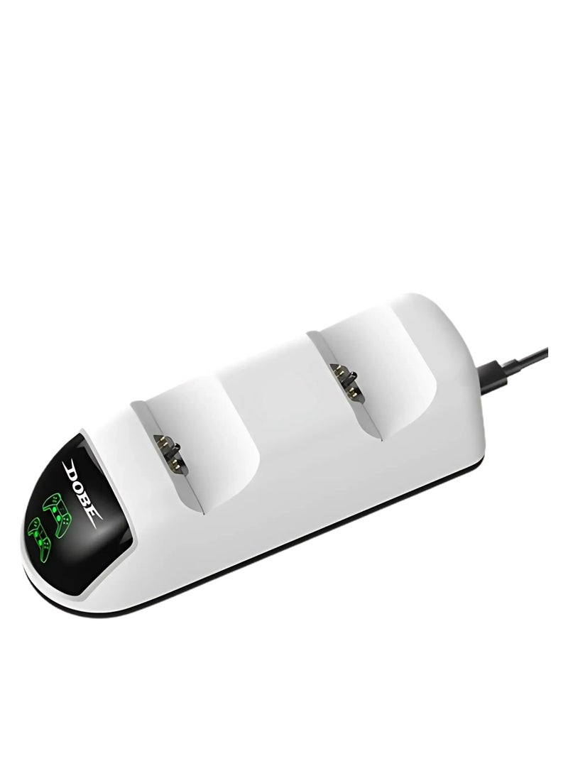 DOBE Dobe Dual DualSense Charging Station with 220V for PS5 Controllers - White  - Image 2