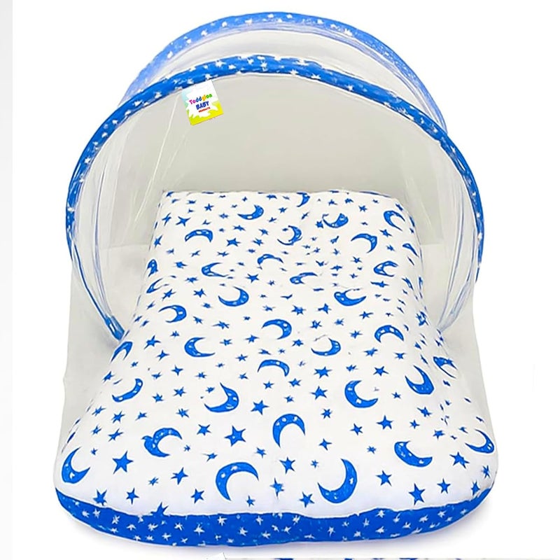 Toddylon Flat Bed Baby Bed New Born Baby Bedding Set | Mosquito Net | Carry Bag | Mattress | Carry Bag | Essentials Combo | Cotton | Infants | Baby Boys & Baby Girls | Beds (0-6 Months) (3PCS Set) - Image 3