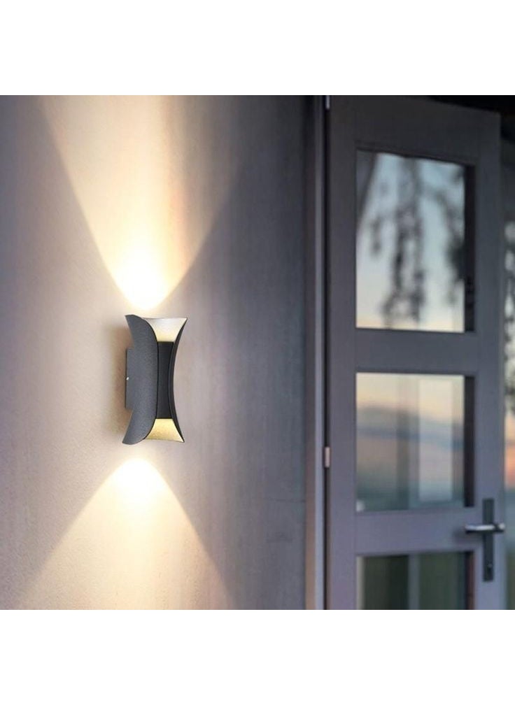 Full Reyon - Full Rayon Bonima Aluminum Case, 12 Watt Daylight Decorative LED Sconce, Garden, Terrace, Villa Exterior Wall Luminaire - Image 1