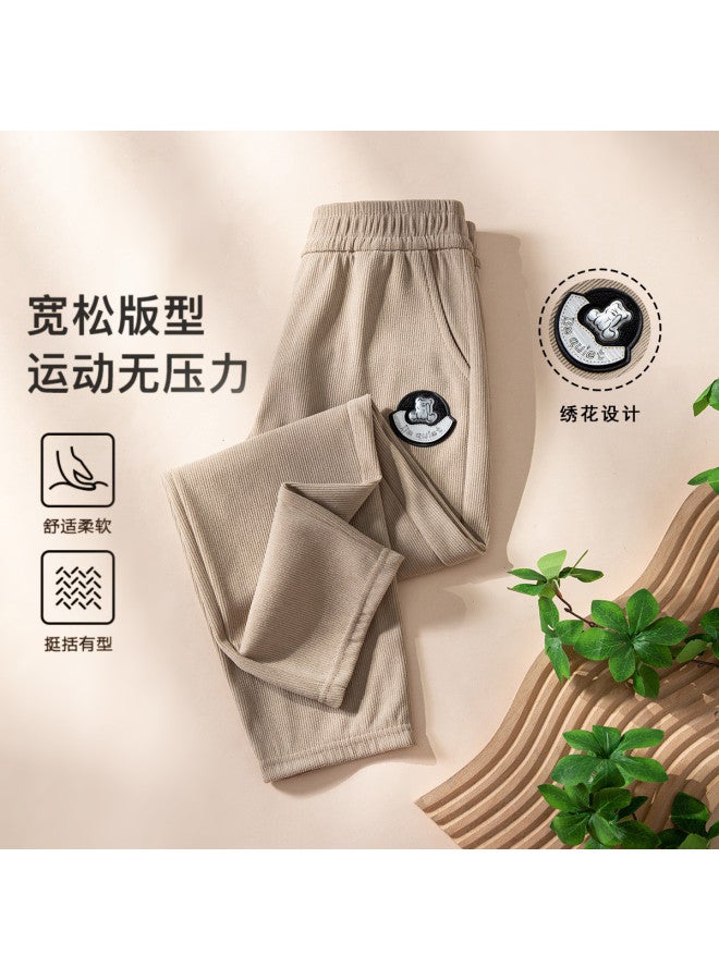 Jeanswest Simple And Comfortable Versatile Kids' Pants - Embroidered Loose-fit Casual Trousers For Boys & Girls (spring/autumn) - Image 2