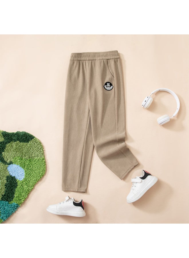 Jeanswest Simple And Comfortable Versatile Kids' Pants - Embroidered Loose-fit Casual Trousers For Boys & Girls (spring/autumn) - Image 3