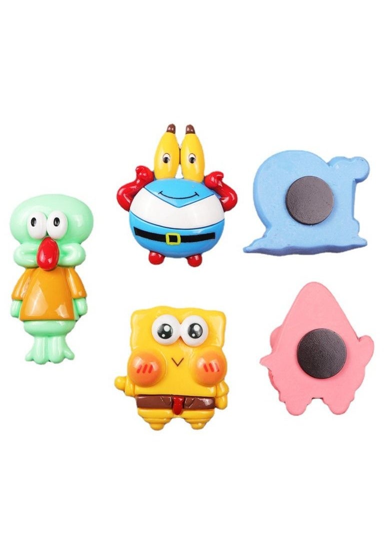 5 Pack Multipurpose Resin Magnets Fridge Magnets 3D Cartoon SpongeBob SquarePants Series Figures Set Magnets Household Fridge Magnets Home Decor - pzsku/ZC234364B5451979A60EFZ/45/_/1694054530/d419f901-93f7-481d-8d05-46bc7fc60bf3