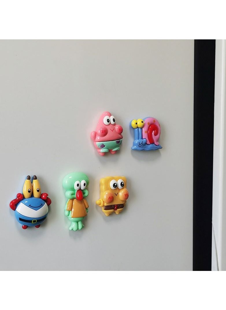 5 Pack Multipurpose Resin Magnets Fridge Magnets 3D Cartoon SpongeBob SquarePants Series Figures Set Magnets Household Fridge Magnets Home Decor - pzsku/ZC234364B5451979A60EFZ/45/_/1694054532/0e2d9581-8a62-4314-901c-a32b998e96a7