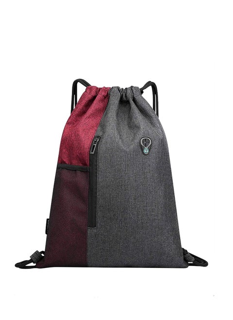 Drawstring Sackpack Bag, Gymsack Bag with Pocket Gym Sports Bag Outdoor Exercise Running Swimming Backpack Unisex