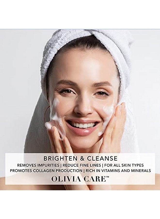 أوليفيا كير منظف الوجه اليومي المُشرق بفيتامين سي من أوليفيا كير - طبيعي بالكامل، يُرطب ويُنظف ويُفتح البقع العمرية، ويُشد البشرة ويُهدئها - مُضادات الأكسدة - لجميع أنواع البشرة - 8 أونصة سائلة - Image 4