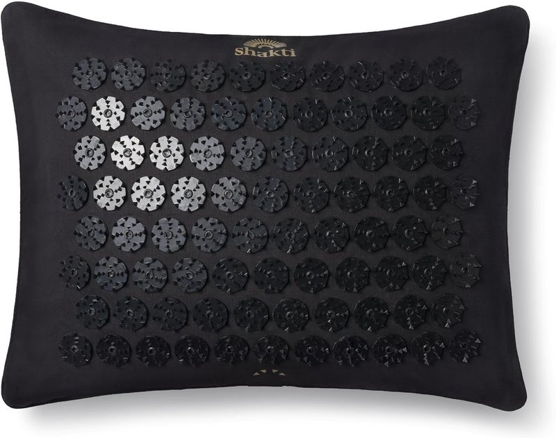 Premium Acupressure Pillow Level 3 in Shakti Black Massage Muscles Aid Sleep Unlock Inner Tension Similar to Acupuncture No Needles Required FSAHSA Eligible