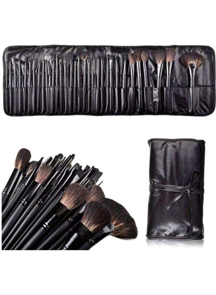 ORiTi 32-Piece Facial Makeup Brush Kit (32 pcs set, Black) - Image 1