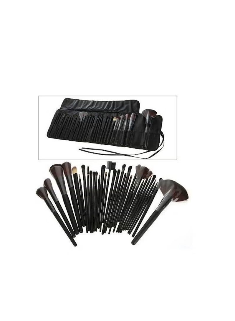 ORiTi 32-Piece Facial Makeup Brush Kit (32 pcs set, Black) - Image 5