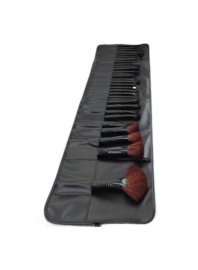 ORiTi 32-Piece Facial Makeup Brush Kit (32 pcs set, Black) - Image 4