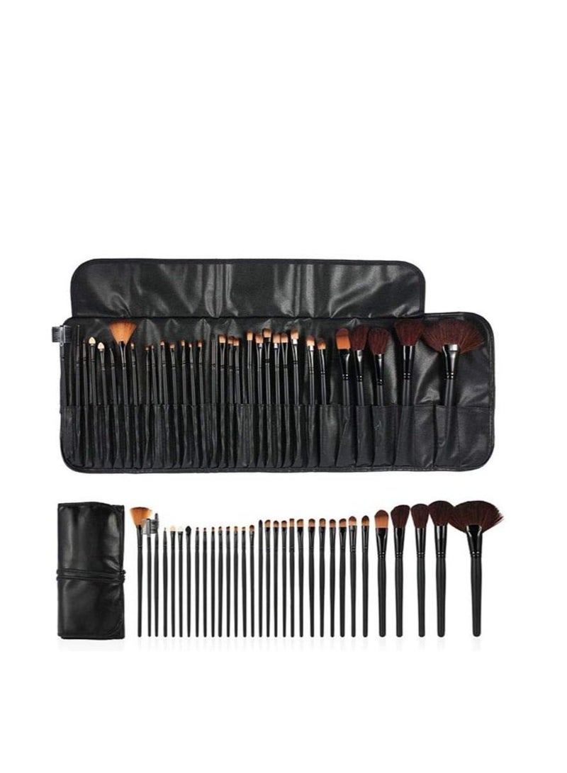 ORiTi 32-Piece Facial Makeup Brush Kit (32 pcs set, Black) - Image 2