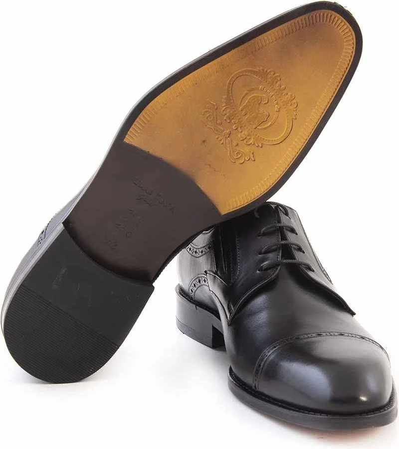 Kemal Tanca Gold Leather Laced Men's Classic Shoes 66-109