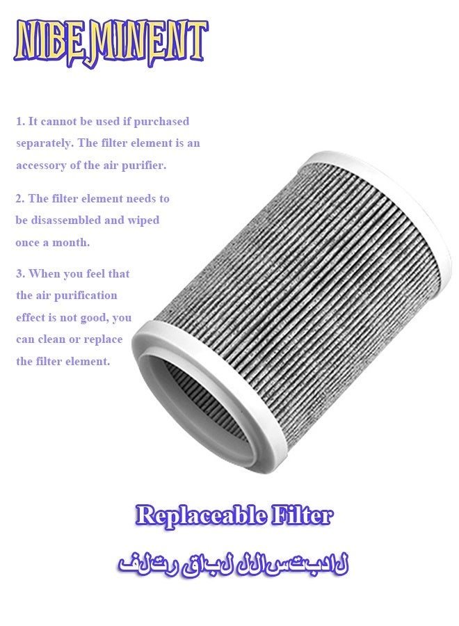 NIBEMINENT Replacement Filter for Air Purifiers, H13 True HEPA 3-In-1 Filter, High-Efficiency Purification - Image 1