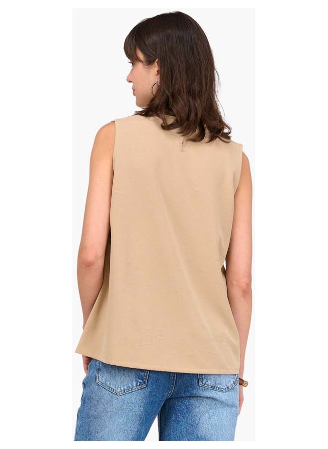 Clue Tencel Sleeveless Blouse  - Image 3