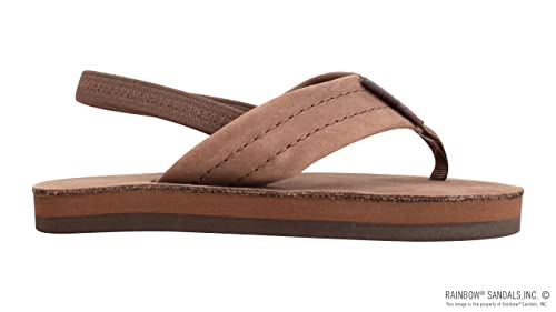 Rainbow Sandals Kid's Single Layer Premier Leather, Expresso w/backstrap, 7-8 B(M) US - Image 4