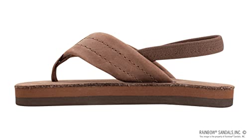 Rainbow Sandals Kid's Single Layer Premier Leather, Expresso w/backstrap, 7-8 B(M) US - Image 2