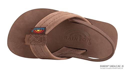Rainbow Sandals Kid's Single Layer Premier Leather, Expresso w/backstrap, 7-8 B(M) US - Image 3
