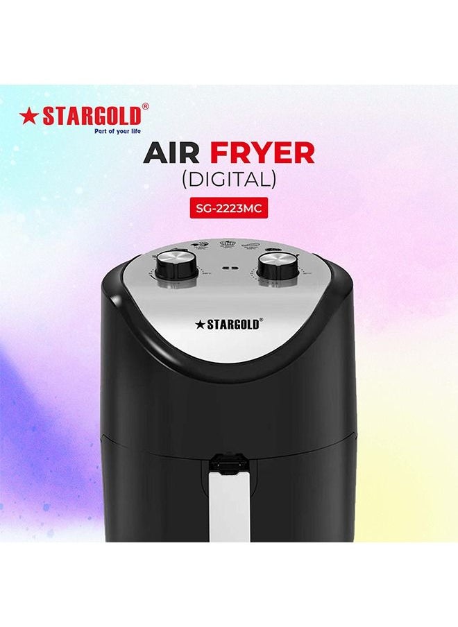 Stargold - 3.5 Liter Oil Free Air Fryer 1200W Rapid Air Technology Hot Air Circulation Temperature Control Timer Function Power Indicator Fryer - Image 1