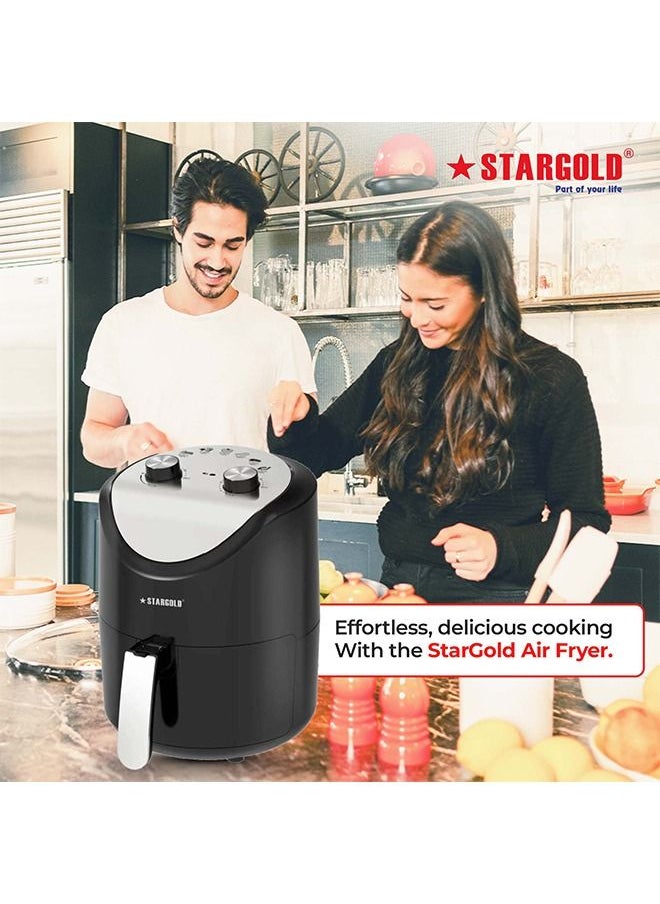 Stargold - 3.5 Liter Oil Free Air Fryer 1200W Rapid Air Technology Hot Air Circulation Temperature Control Timer Function Power Indicator Fryer - Image 1