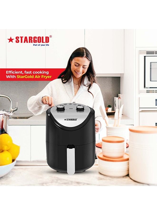 Stargold - 3.5 Liter Oil Free Air Fryer 1200W Rapid Air Technology Hot Air Circulation Temperature Control Timer Function Power Indicator Fryer - Image 1