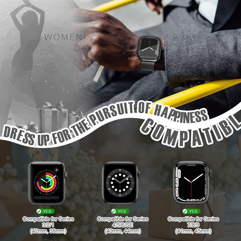 top4cus 38mm Case Soft Flexible Lightweight Anti-Scratch All Around Protective 38mm Iwatch Cover Case Shiny Shockproof Bumper with Screen Protector Compatible with Apple Watch Series 3/2/1 - Black - Image 5
